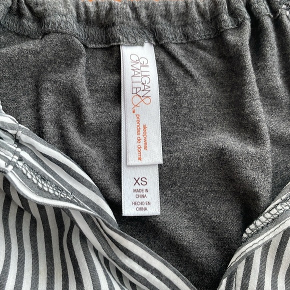Gillian & O’Malley 2-Piece Sleepwear Gray/White - Picture 5 of 12